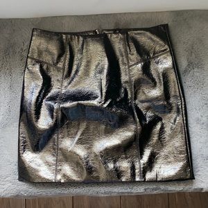 pleather pencil skirt